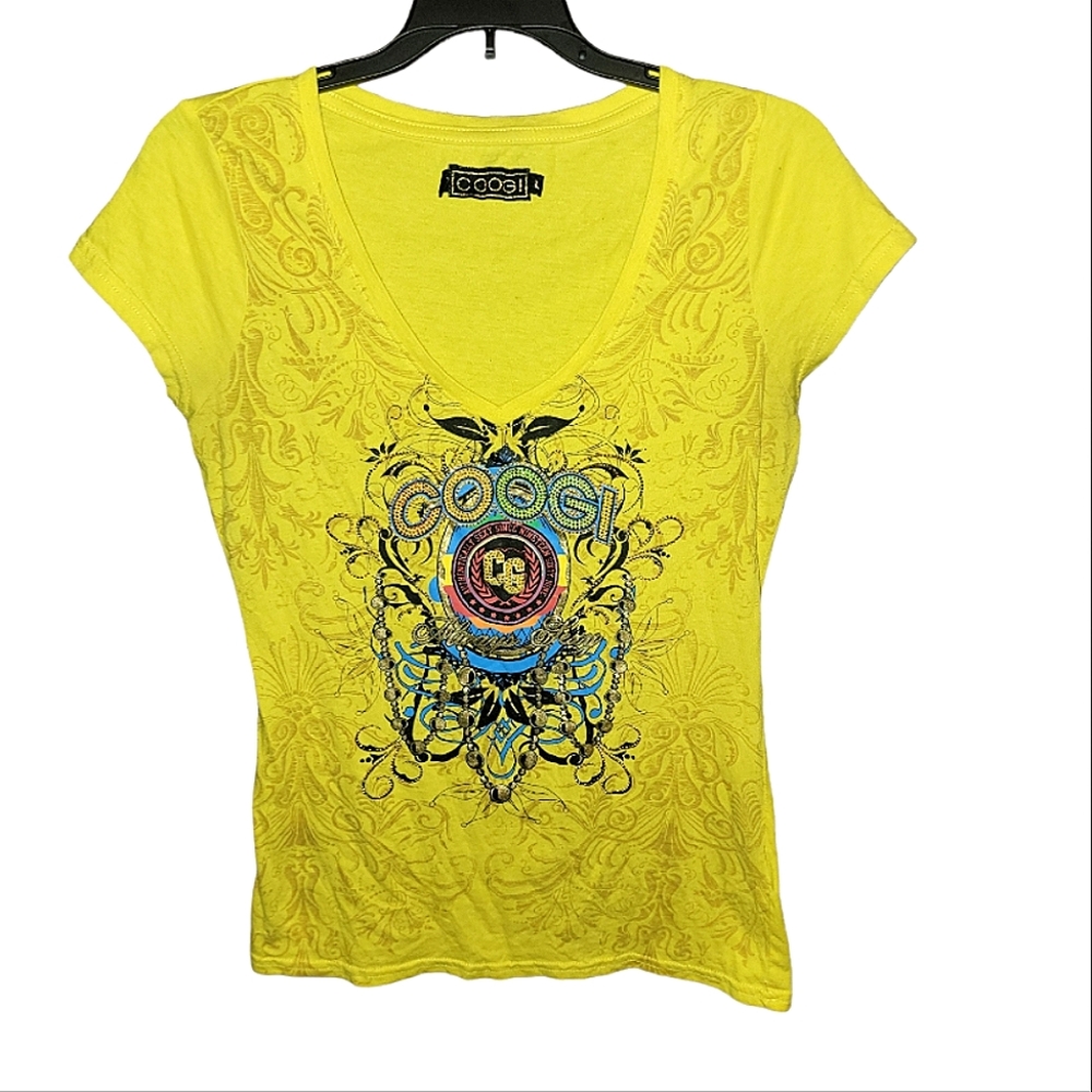 Rare! Y2K Vintage Coogi Rhinestone Tee